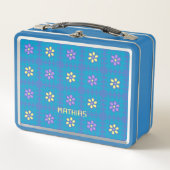 Lunch Box Costum Jouer Géométrique Colorful Nom Flower (Devant)