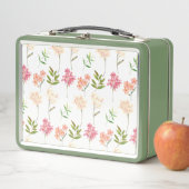 Lunch Box Cottage fleuri vintage fleurs traditionnelles (En situation)
