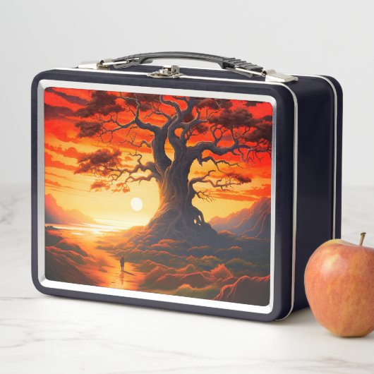 Lunch Box Coucher de soleil Ai (En situation)