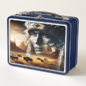 Lunch Box Coucher de soleil de guerrier éternel (Devant)
