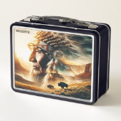 Lunch Box Coucher de soleil de guerrier intemporel (Dos)