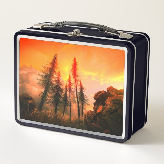 Lunch Box Coucher de soleil de la forêt (Devant)
