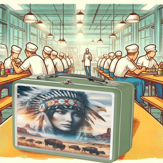 Lunch Box Coucher de soleil majestueux de guerrier