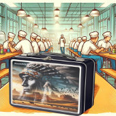 Lunch Box Coucher de soleil Noble Guerrier