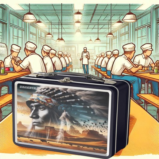 Lunch Box Coucher de soleil Noble Guerrier