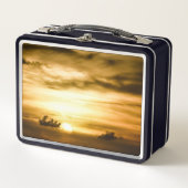 Lunch Box Coucher De Soleil Sur L'Océan Pacifique (Devant)