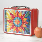 Lunch Box Couette de médaillon Sunburst (En situation)