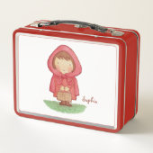 Lunch Box Couleur d'aquarelle du petit chapeau rouge (Dos)
