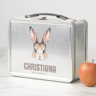 Lunch Box Couleur d'eau moderne sur mesure mignonne visage l