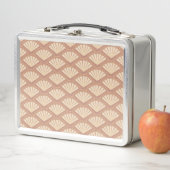 Lunch Box Couleur rose motif de style Art déco (En situation)