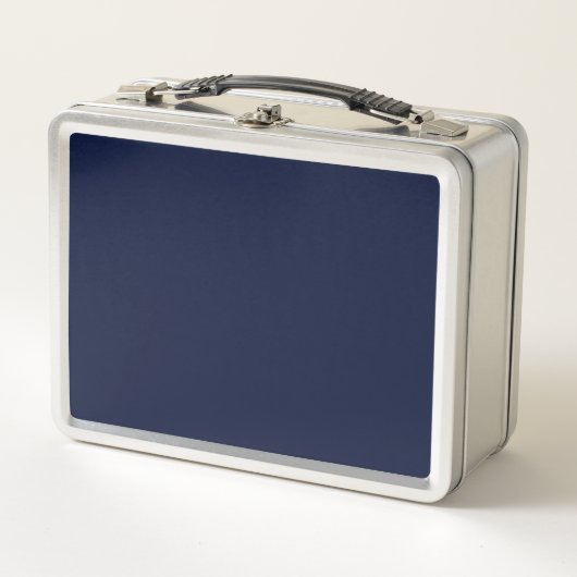 Lunch Box Couleur solide bleu marine de minuit (Devant)