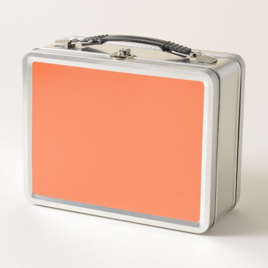 Lunch Box Couleur solide du corail (Devant)