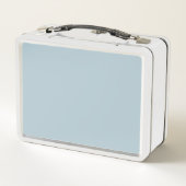 Lunch Box Couleur uni bleu pastel | Classique | Élégant (Dos)