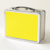 Lunch Box Couleur uni jaune canari (Dos)