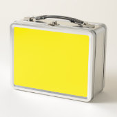 Lunch Box Couleur uni jaune canari (Devant)