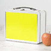 Lunch Box Couleur uni jaune néon (En situation)