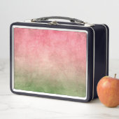 Lunch Box Couleurs Grunge - Rose et vert Rose (En situation)