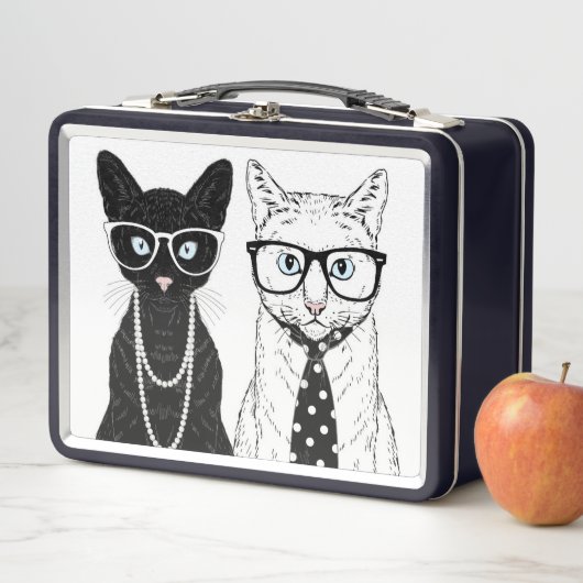 Lunch Box Couples de chat (En situation)