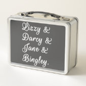 Lunch Box Couples de Fierté et de Préjudice II (Dos)