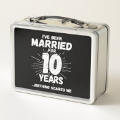 Lunch Box Couples mariés 10 ans drôle 10e anniversaire (Dos)