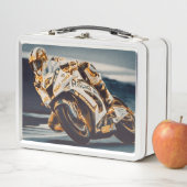 Lunch Box Coureur de moto (En situation)