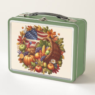 Lunch Box Couronne de Thanksgiving de dinde des États-Unis/d