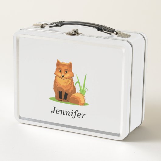 Lunch Box Coutume Little Fox Retour à l'école (Devant)