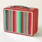 Lunch Box Couverture mexicaine de Serape d'Espagnol fait sur (Dos)