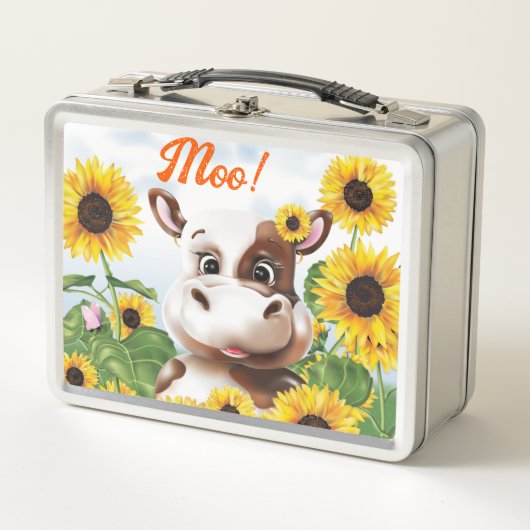 Lunch Box Cow Sunflower Farm Enfants (Devant)