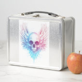 Lunch Box Crâne avec ailes d'ange (En situation)