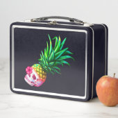 Lunch Box Crâne d'ananas (En situation)