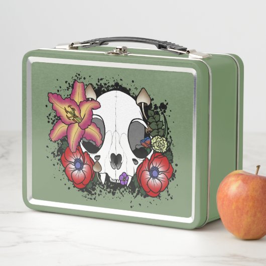 Lunch Box Crâne de chat Doom et Bloom (En situation)
