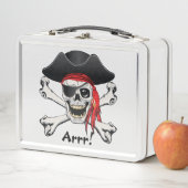 Lunch Box Crâne de pirate (En situation)