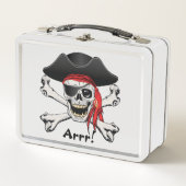Lunch Box Crâne de pirate (Devant)