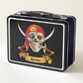 Lunch Box Crâne de pirate et épées (Dos)