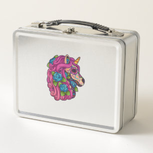 Lunch Box Crâne de sucre de licorne Mexique Calavera Dia De