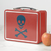 Lunch Box Crâne Denim (En situation)