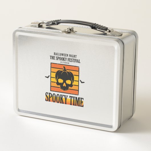Lunch Box Crâne d'Halloween Drôle Épouvantable Citation Vint (Devant)
