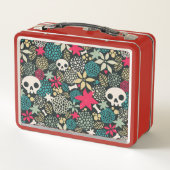 Lunch Box Crâne en fleurs (Dos)