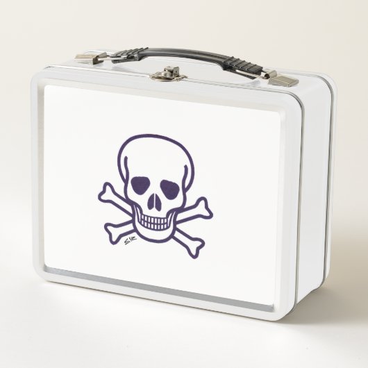 Lunch Box Crâne n Bones blanc lunbox (Devant)