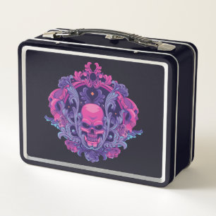 Lunch Box Crâne Rose