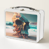 Lunch Box Crâne sur la plage (Devant)