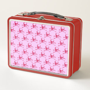 Lunch Box Crâne vintage et os croisés