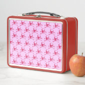Lunch Box Crâne vintage et os croisés (En situation)