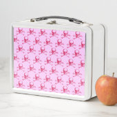 Lunch Box Crâne vintage et os croisés (En situation)
