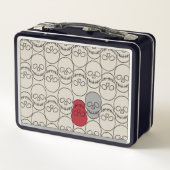 Lunch Box Crânes - Bone White et Bat Black (Dos)