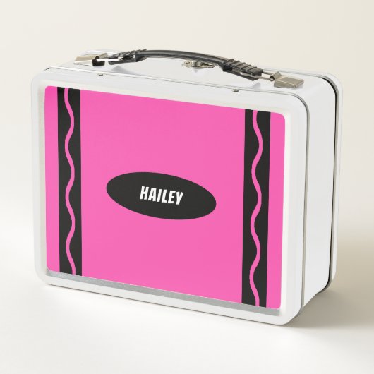 Lunch Box Crayon rose (Dos)