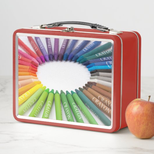 Lunch Box Crayons colorés de craie (En situation)