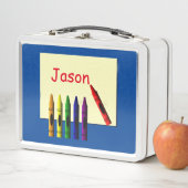Lunch Box Crayons Couleur Mon Nom (En situation)