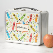 Lunch Box Crayons Dansants Drôles Avec Notes De Musique Pers (En situation)